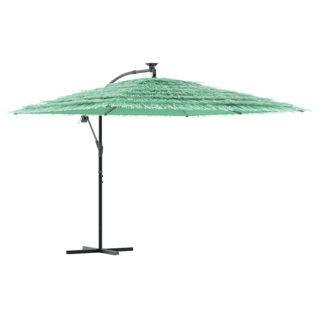 Vidaxl Parasol with steel pole 290x290x238 cm green