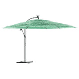 Vidaxl -parasol med stålstang 290x290x238 cm grøn