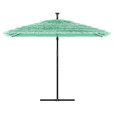 Vidaxl -parasol med stålstang 290x290x238 cm grøn