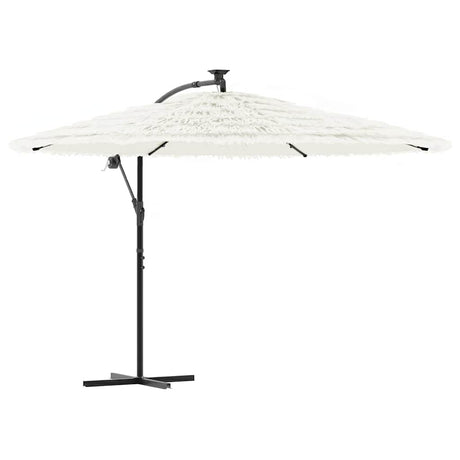 VidaXL Sonnenschirm mit Stahlmast 290x290x238 cm weiß