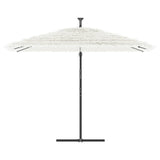 Vidaxl -Parasol mit Stahlpol 290x290x238 cm Weiß