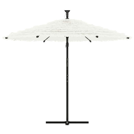 VidaXL Sonnenschirm mit Stahlmast 290x290x238 cm weiß