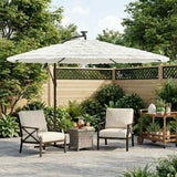 VidaXL Sonnenschirm mit Stahlmast 290x290x238 cm weiß