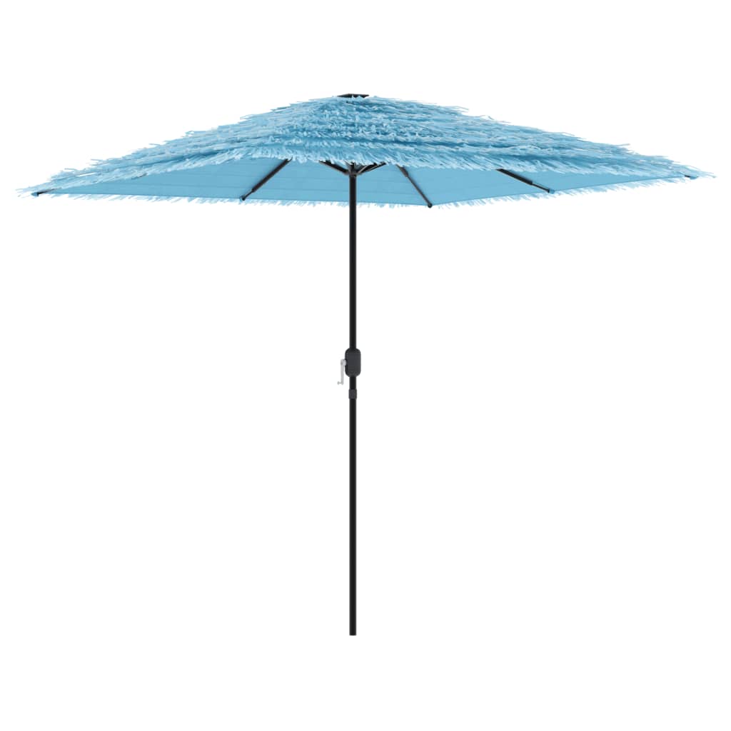 Parasol vidaxl avec poteau en acier 248x248x248 cm bleu