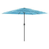 Vidaxl Parasol con palo in acciaio 300x200x250 cm blu