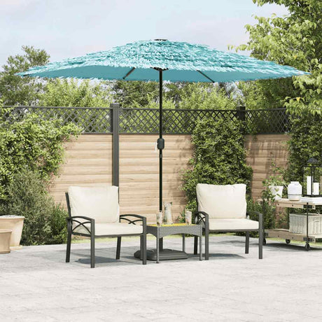 Vidaxx Sonnenschirm mit Stahlmast 300x200x250 cm blau