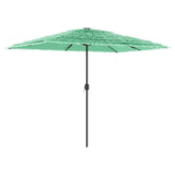 Vidaxl Parasol with steel pole 300x200x250 cm green