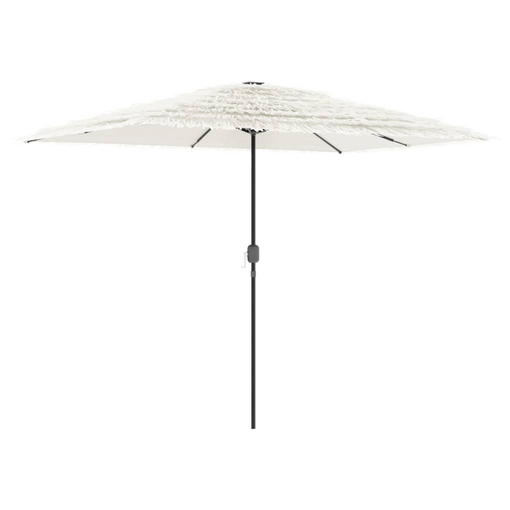 Vidaxl -parasol med stålstang 300x200x250 cm hvit