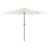 Vidaxl Parasol ze stalowym słupem 300x200x250 cm biały