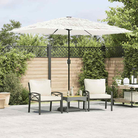 Vidaxx Sonnenschirm mit Stahlmast 300x200x250 cm weiß