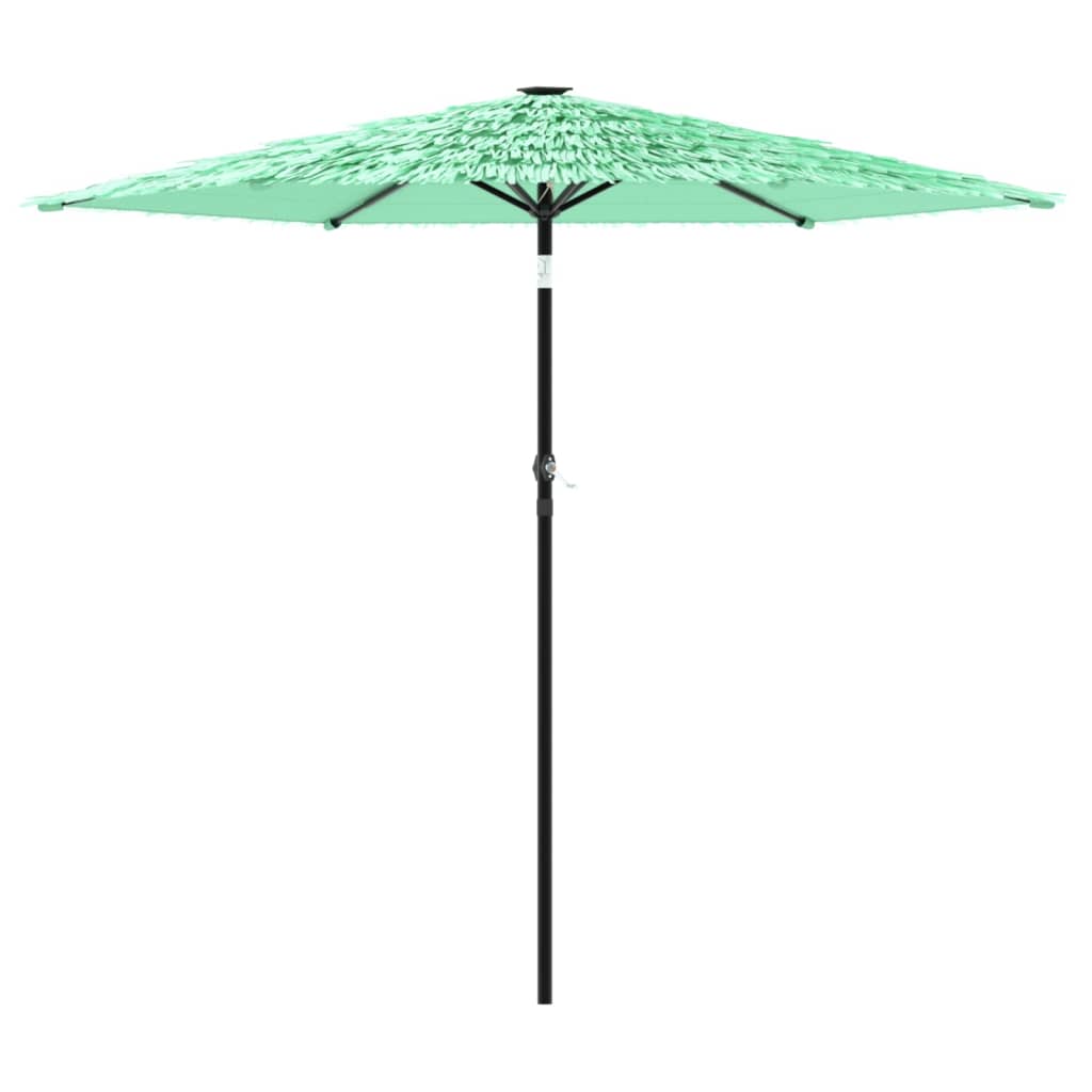 Vidaxl Parasol med stålstang 223x223x213 cm grøn