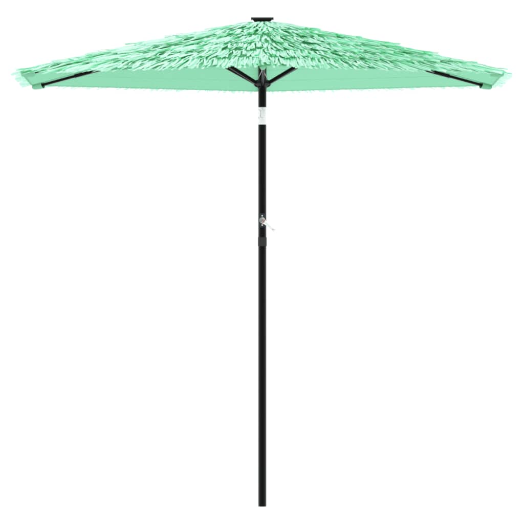 Vidaxl Parasol med stålstang 223x223x213 cm grøn