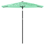 Vidaxl parasol s ocelovým pólem 223x223x213 cm zelená