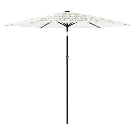 Vidaxx Sonnenschirm mit Stahlmast 223x223x213 cm weiß