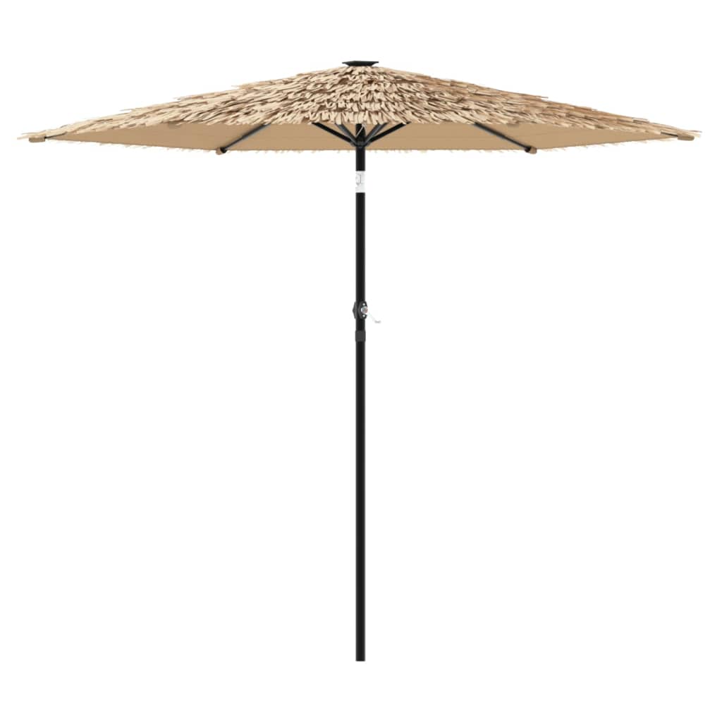 Vidaxl -parasol med stålstang 268x268x226 cm brun