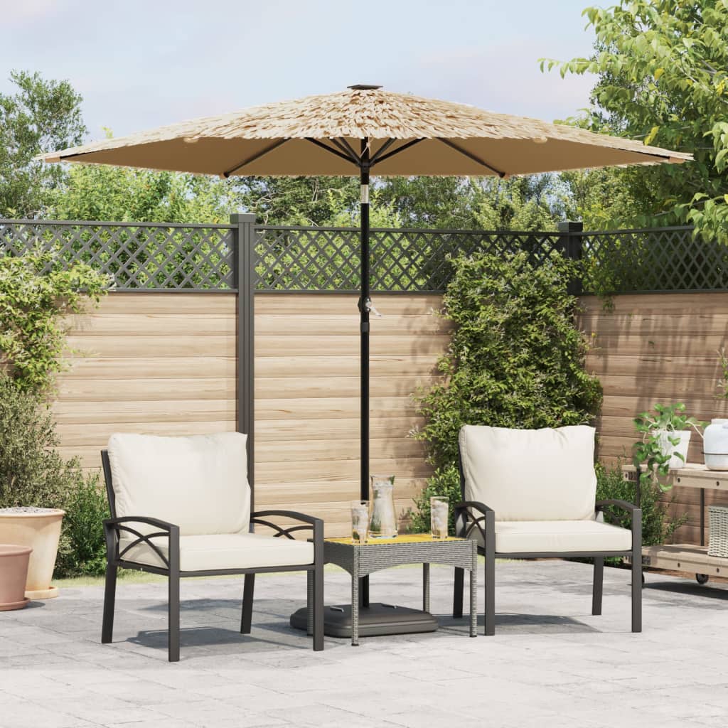 Vidaxl -Parasol mit Stahlpol 268x268x226 cm Braun