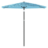 Vidaxl Parasol ze stalowym słupem 268x268x226 cm niebieski