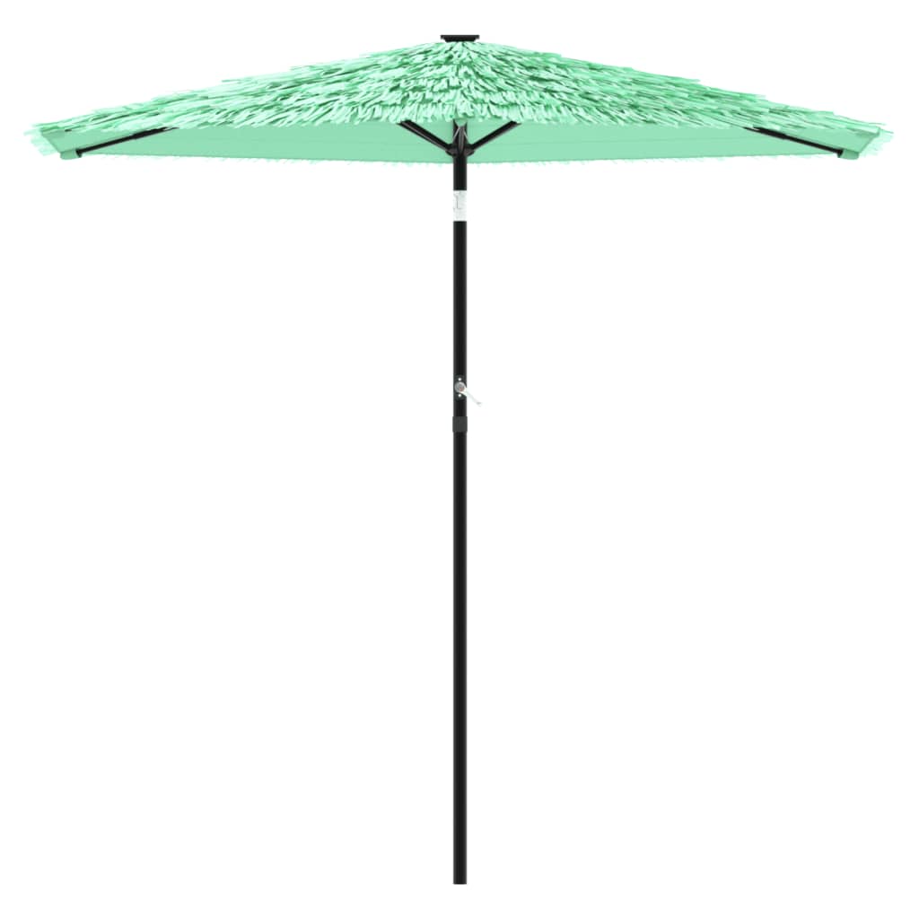 Vidaxl Parasol con polo in acciaio 268x268x226 cm verde