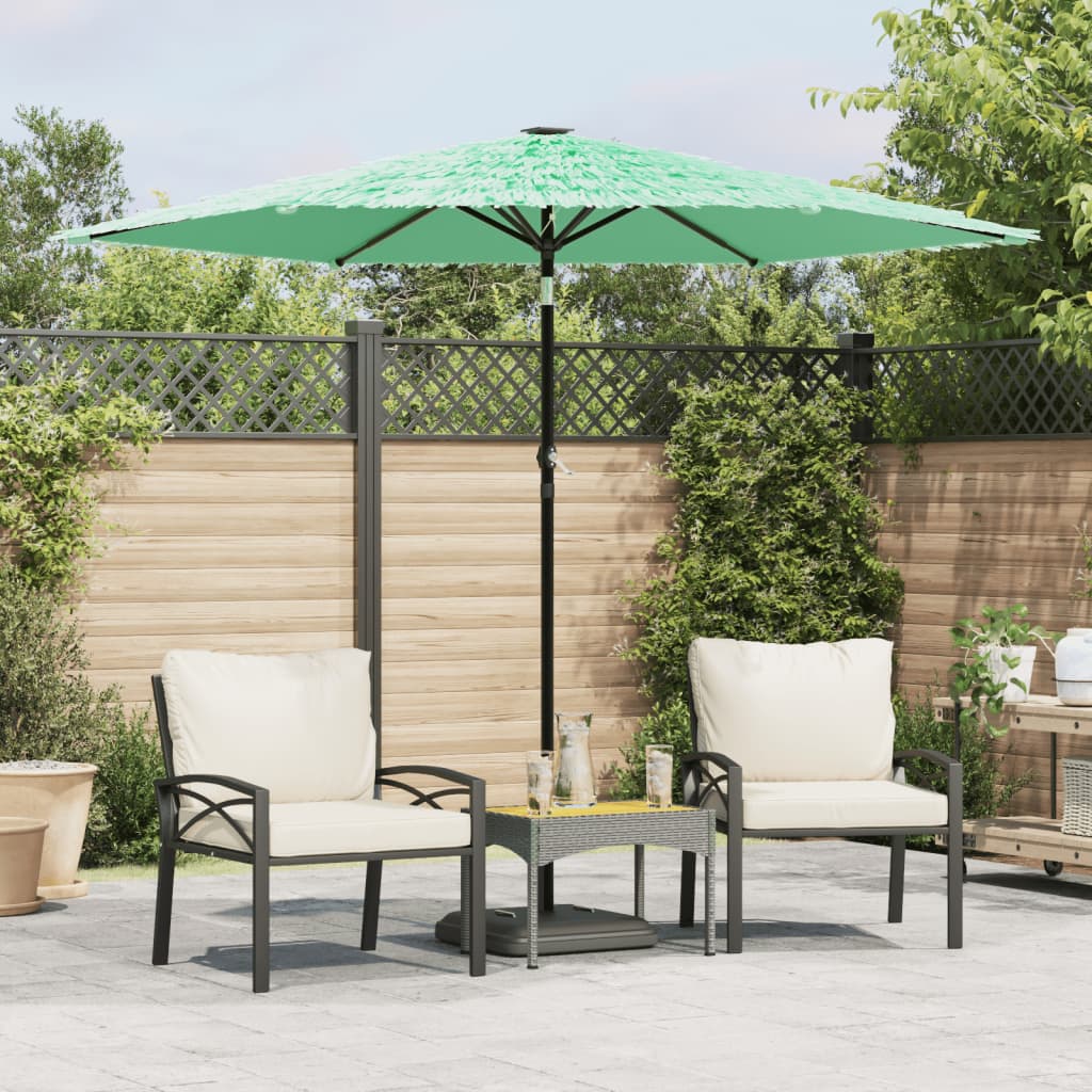 Vidaxl Parasol with steel pole 268x268x226 cm green