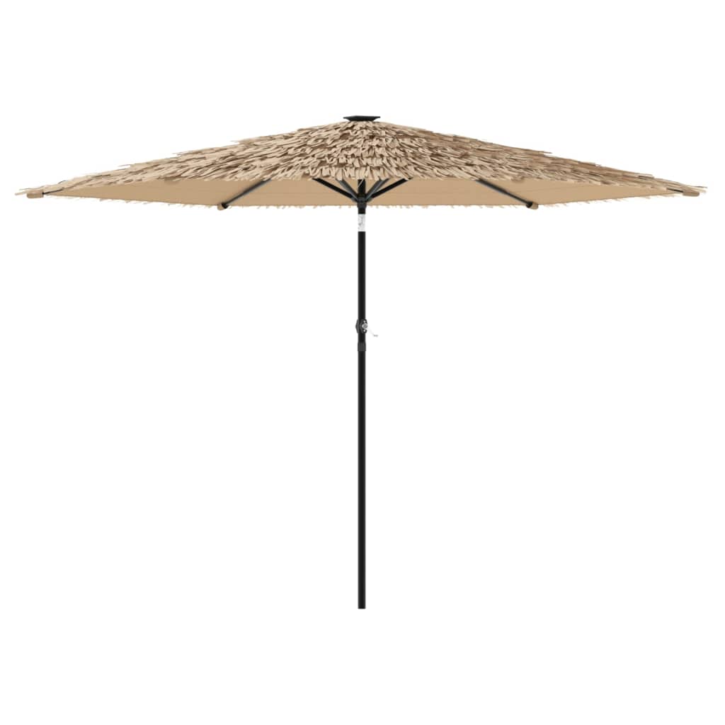 Vidaxl -parasol med stålstang 288x288x225 cm brun