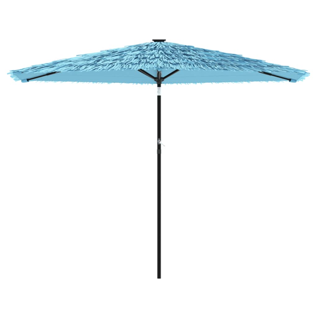 Vidaxl -parasol med stålstang 288x288x225 cm blå