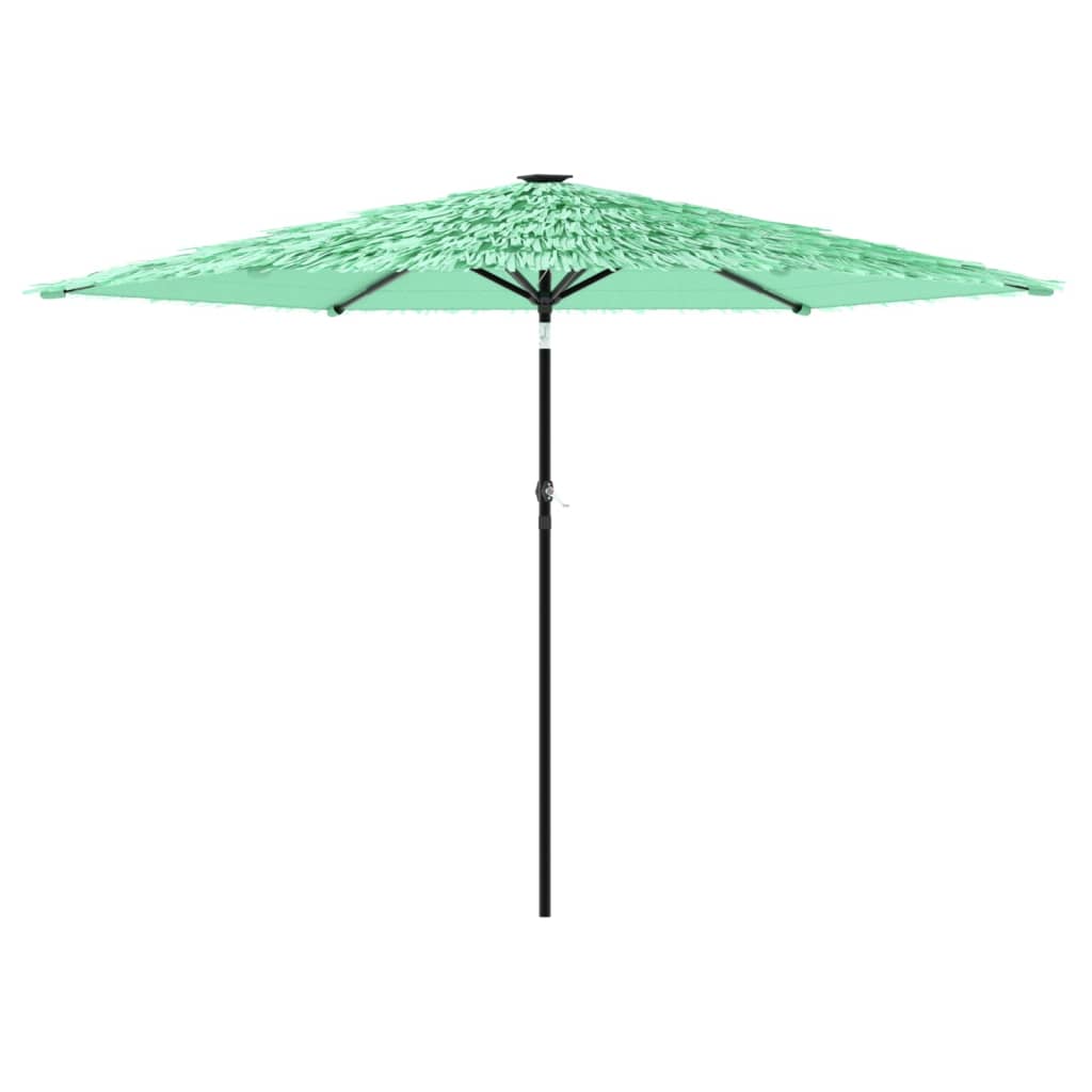 Vidaxl parasol s ocelovým pólem 288x288x225 cm zelená