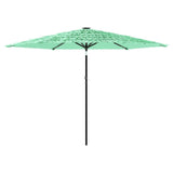 Vidaxl parasol met stalen paal 288x288x225 cm groen