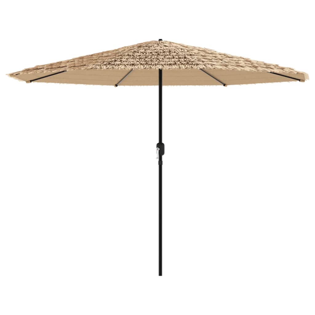 Vidaxl Parasol con polo in acciaio 324x324x247 cm marrone