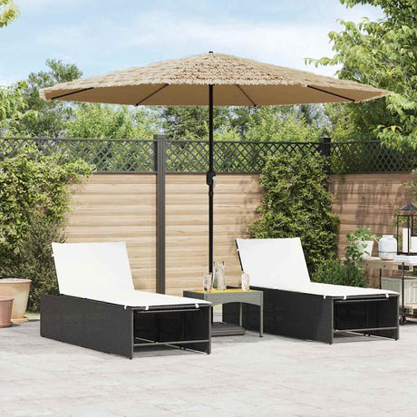 Vidaxx Sonnenschirm mit Stahlmast 324x324x247 cm braun