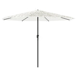 Vidaxx Sonnenschirm mit Stahlmast 324x324x247 cm weiß