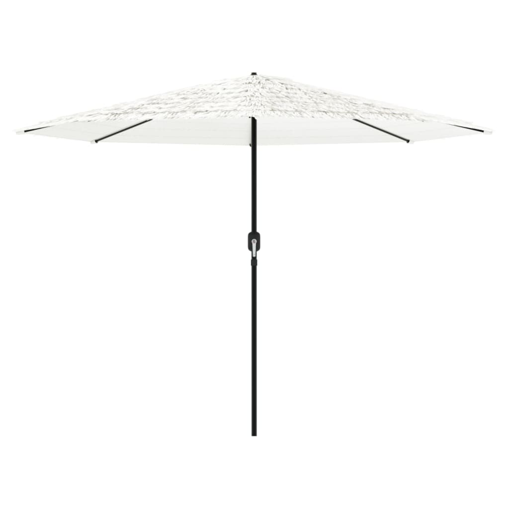 Vidaxl Parasol with steel pole 324x324x247 cm white