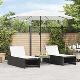 Vidaxl Parasol z jeklenim drogom 324x324x247 cm bela