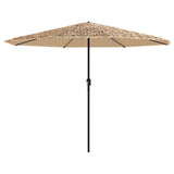 VidaXL Sonnenschirm mit Stahlmast 388x388x248 cm braun