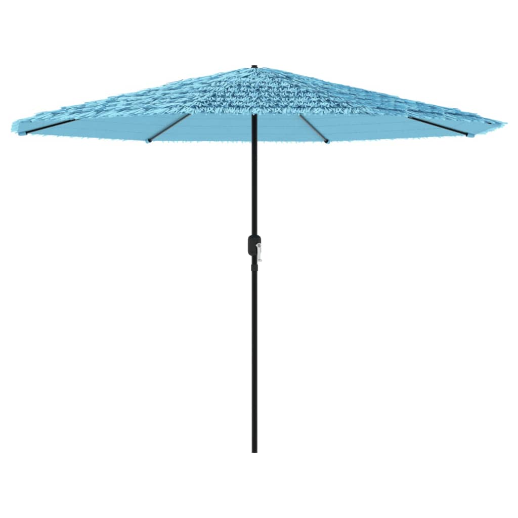 Parasol vidaxl avec poteau en acier 388x388x248 cm bleu