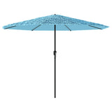 Vidaxl -Parasol mit Stahlpol 388x388x248 cm Blau