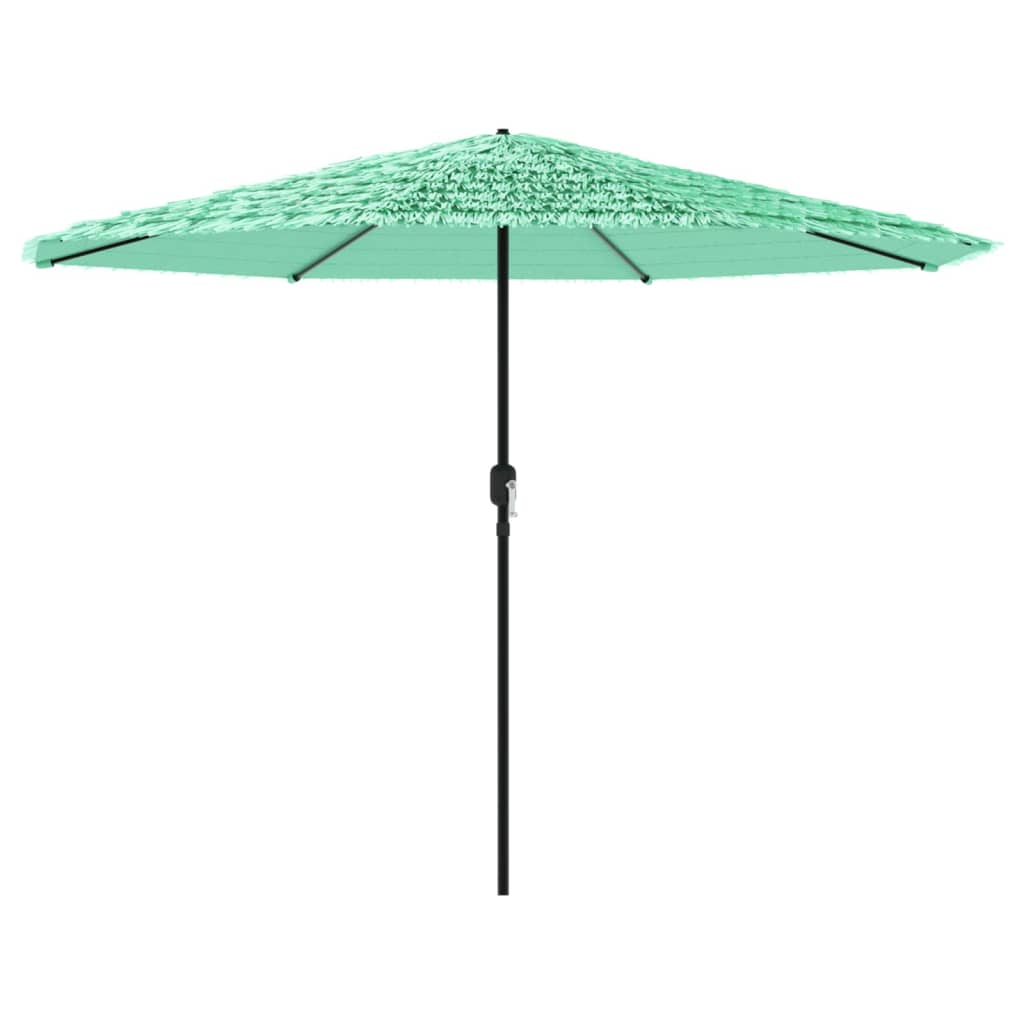 Vidaxl Parasol ze stalowym biegunem 388x388x248 cm zielony