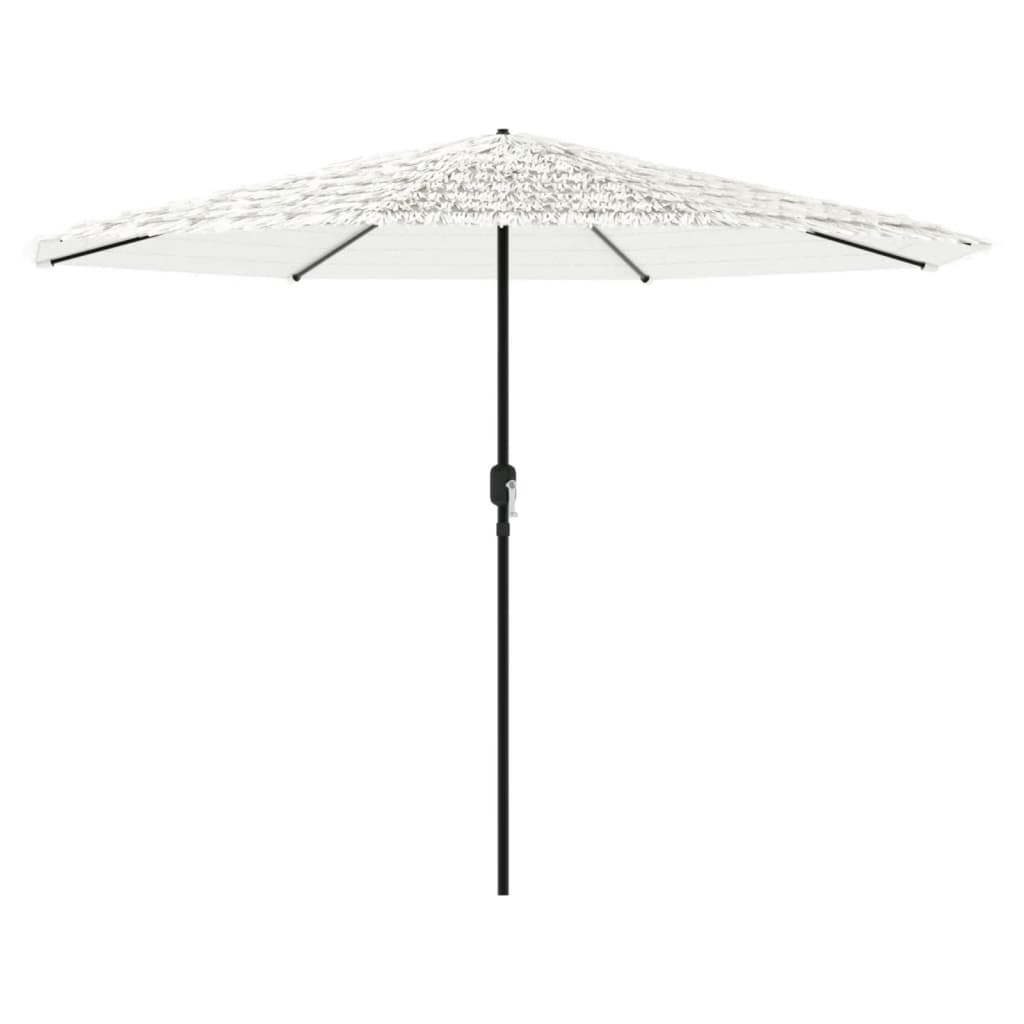 Vidaxl Parasol med stålstang 388x388x248 cm hvid