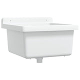 Vidaxl Washbasin Wall -navázaná 40x40x24 cm pryskyřice bílá