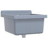 Vidaxl Washbasin Wall -Monterte 40x40x24 cm harpiks grå