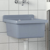 Vidaxx Wandwaschbecken 40x40x24 cm Kunstharz grau