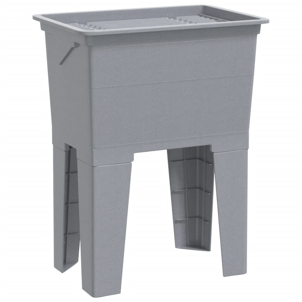 Vidaxl waskuip 59x41x75 cm hars grijs