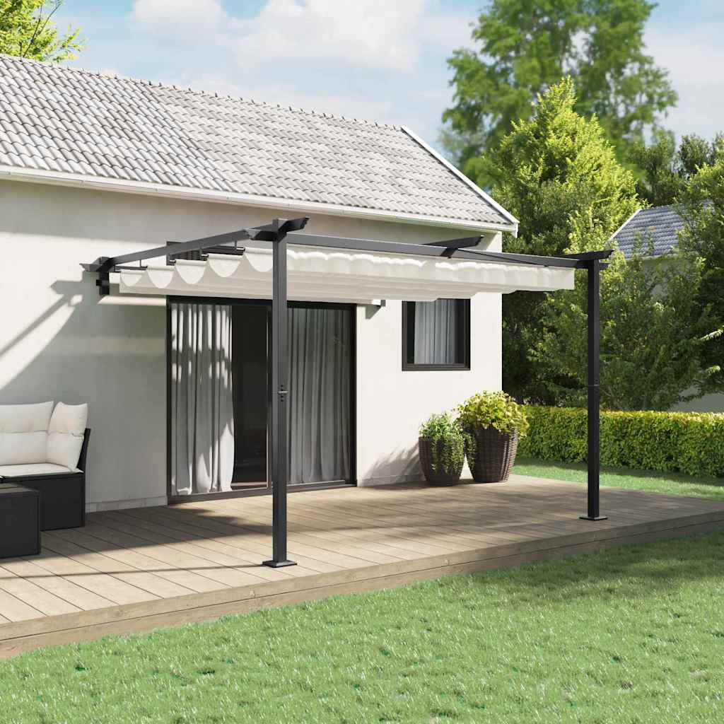 Vidaxl prieel crème 300 x 300 x 200 cm polyester