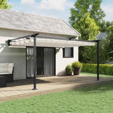 Vidaxl prieel crème 400 x 300 x 200 cm polyester