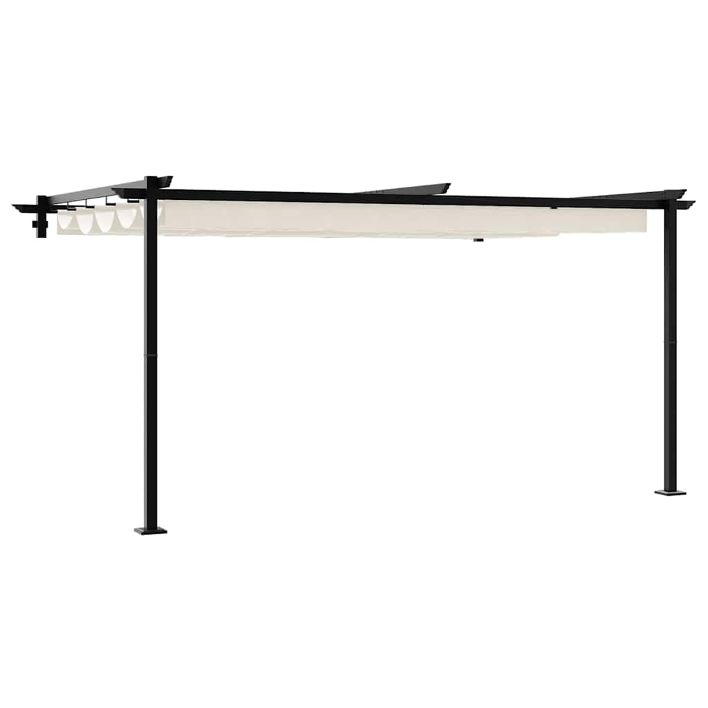 Vidaxl prieel crème 400 x 300 x 200 cm polyester