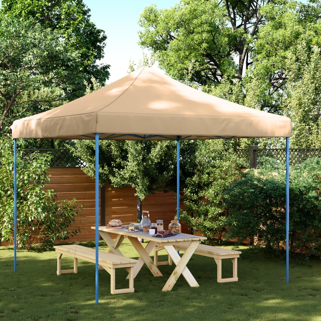 Vidaxl Partytent flappbar Pop-up 292x292x315 cm Beiere