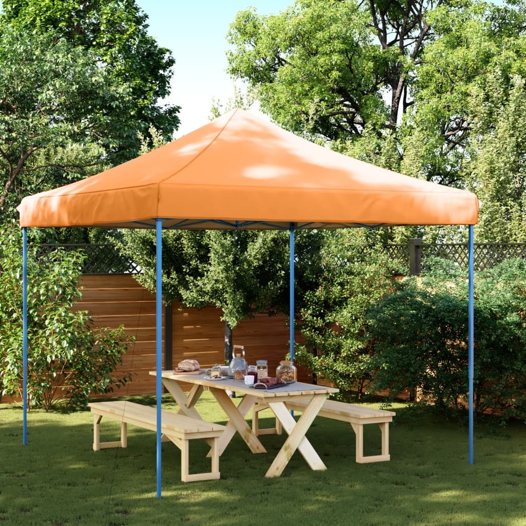 Vidaxl Partytent zložljivo pojavno okno 292x292x315 cm oranžna