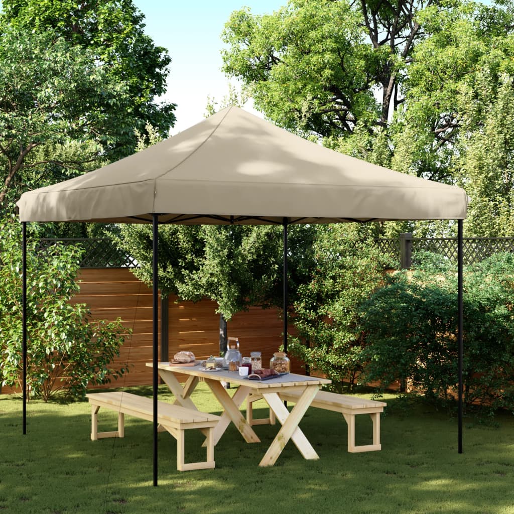 Vidaxl Partytent faltbares Popup 292x292x315 cm Taupe