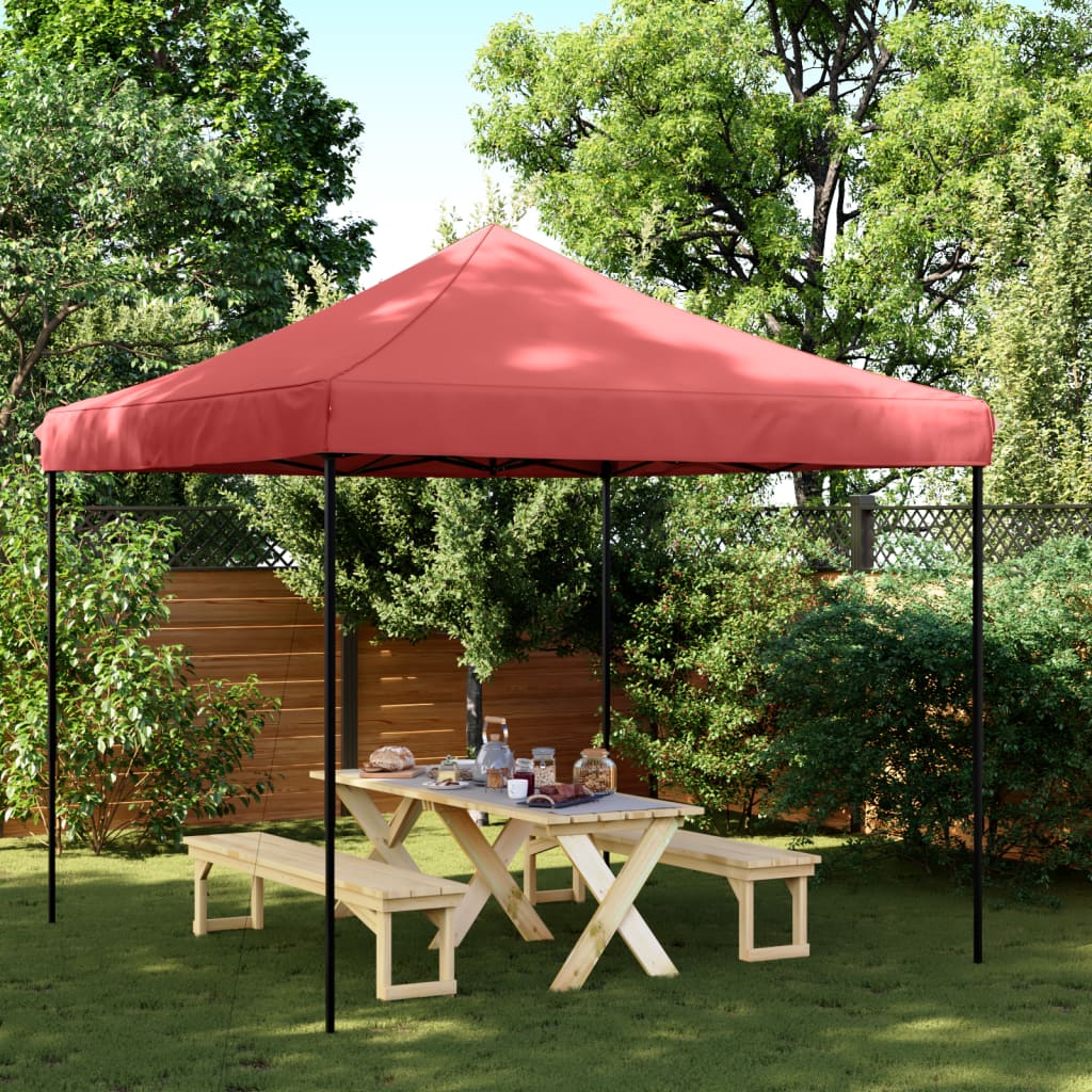 Vidaxl PartyTent Pople Pop-Up 292x292x315 cm Burdeos rojo