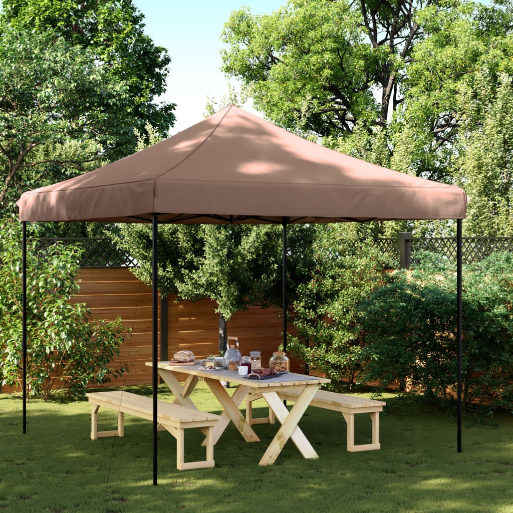 Vidaxl Partytent Foldable Popup 292x292x315 cm Braun