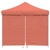 Vidaxl Partytent Polable pliable avec 4 murs latéraux en terre cuite en terre cuite